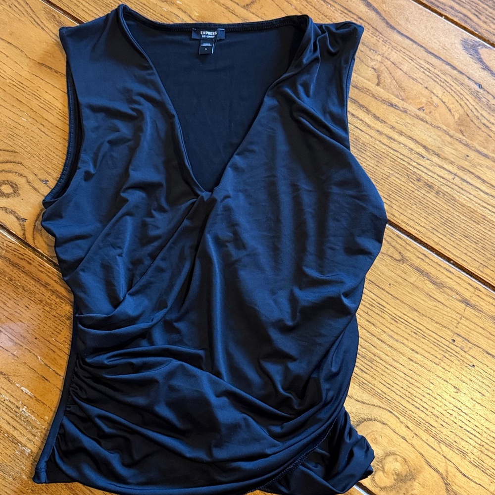 Express Black Body Contour Top